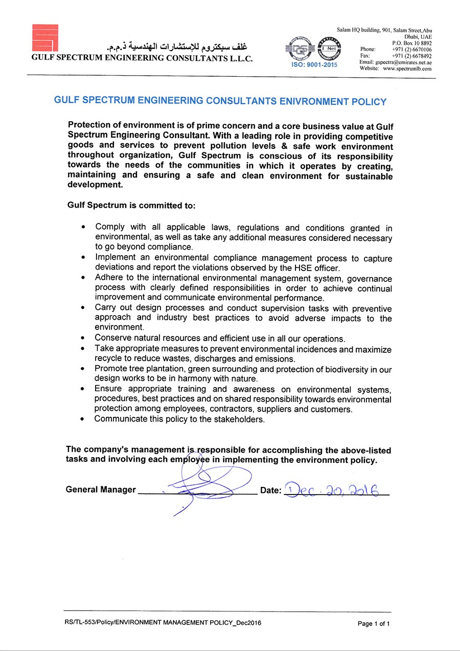 enviromental policies